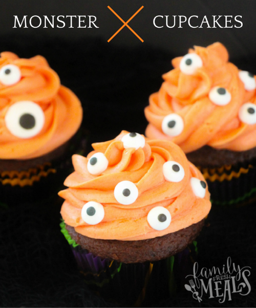 Monster Cupcakes - familyfreshmeals.com