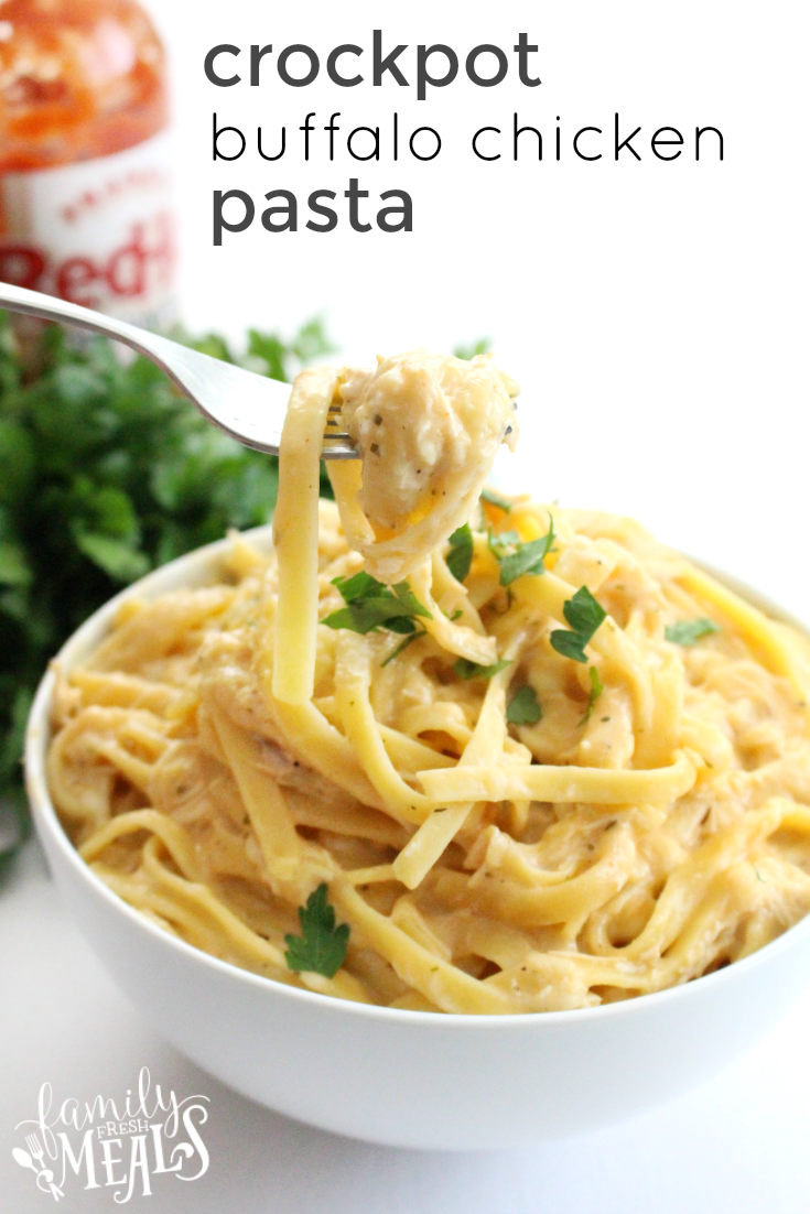 Crockpot Buffalo Chicken Pasta