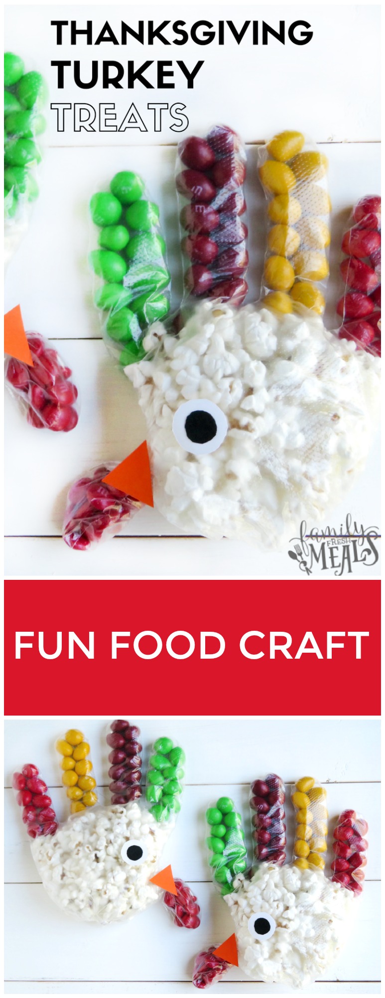 Fun Thanksgiving Turkey Treats - FamilyFreshMeals.com via @familyfresh