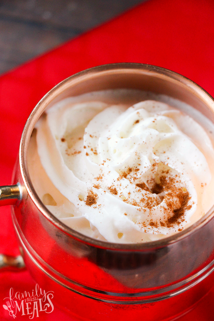 Crockpot Eggnog Latte - familyfreshmeals.com