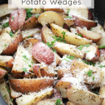 Crockpot Parmesan Potato Wedges