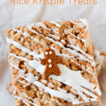 Gingerbread Rice Krispie Treats - familyfreshmeals.com