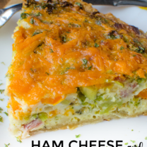 Ham Cheese and Broccoli Quiche