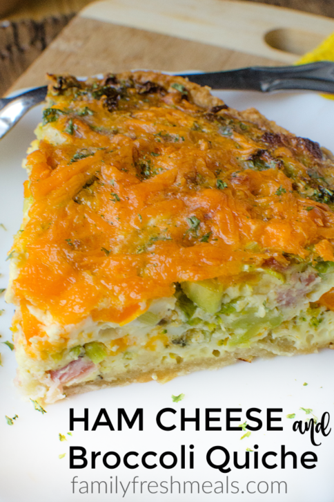 Ham Cheese And Broccoli Quiche - familyfreshmeals.com