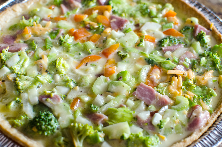 Ham Cheese And Broccoli Quiche - familyfreshmeals.com