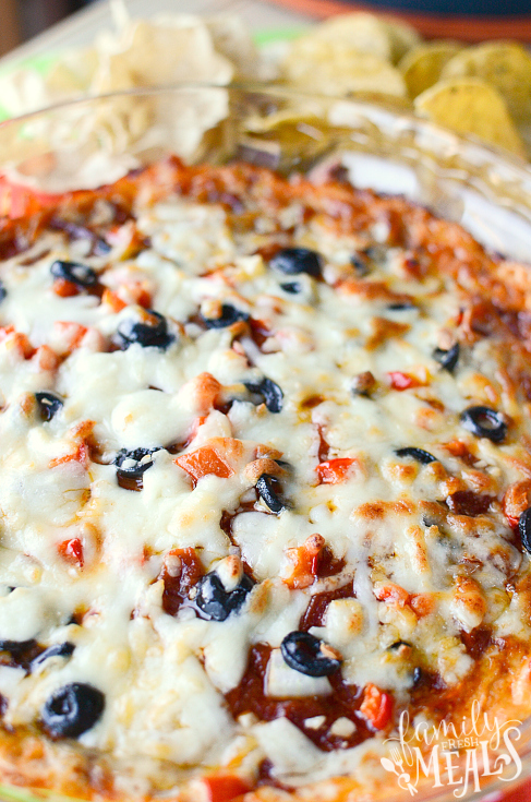 Easy Pizza Dip Recipe - Easy appetizer recipe - Family Fresh Meals