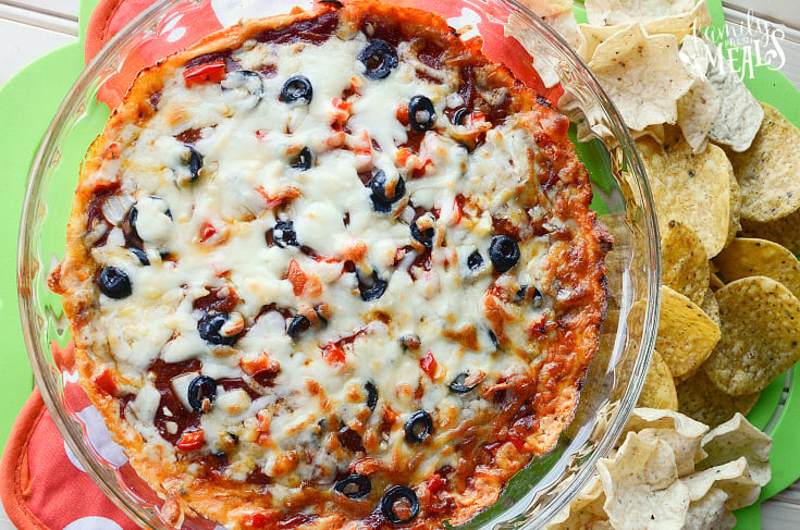 Easy Pizza Dip Recipe - Pizza appetizer - Family Fresh Meals