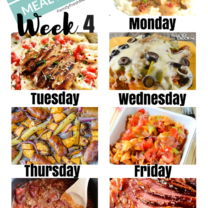 Easy Weekly Meal Plan Week 4
