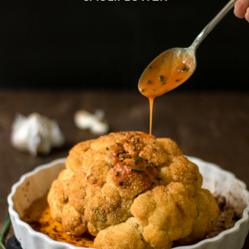 buffalo roasted cauliflower - familyfreshmeals.com