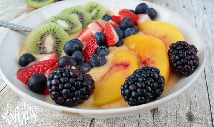 Peach Mango Smoothie Bowl - YUM!