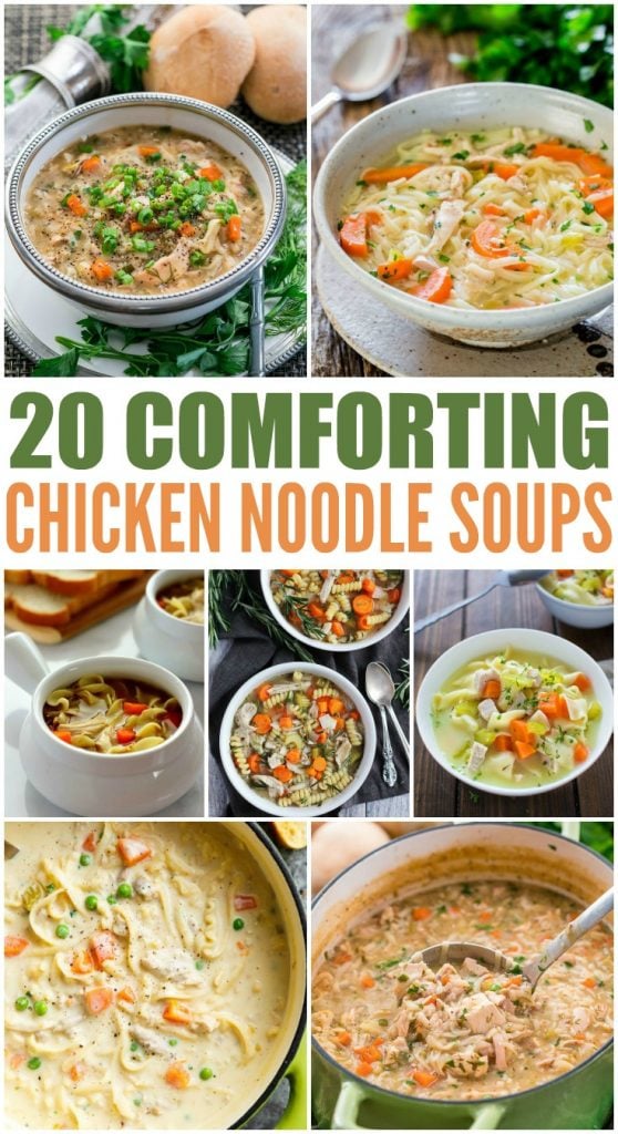 20 Homemade Chicken Noodle Soup Recipes