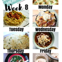 Easy Weekly Meal Plan Week 8