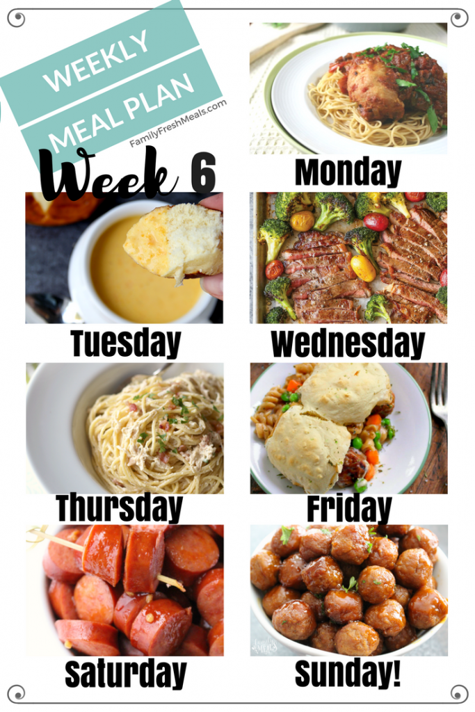 Easy Large Family Weekly Meal Plan 43 Free Grocery List And - Vrogue