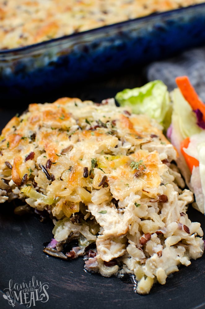 Chicken Wild Rice Casserole - FamilyFreshMeals.com