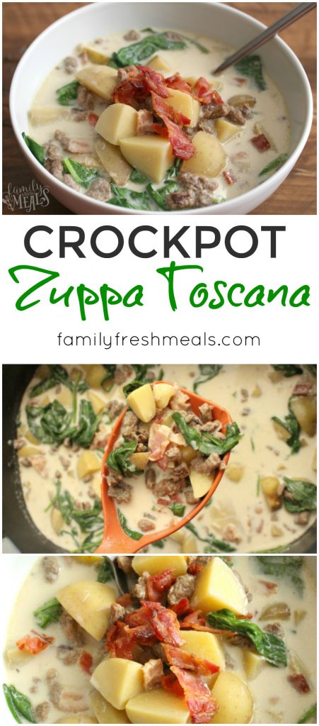Crockpot Zuppa Toscana Soup - Easy Recipe - FamilyFreshMeals.com