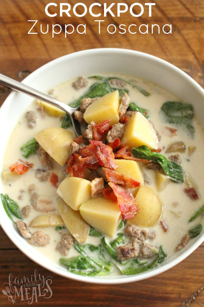 Crockpot Zuppa Toscana Soup Family Fresh Meals
