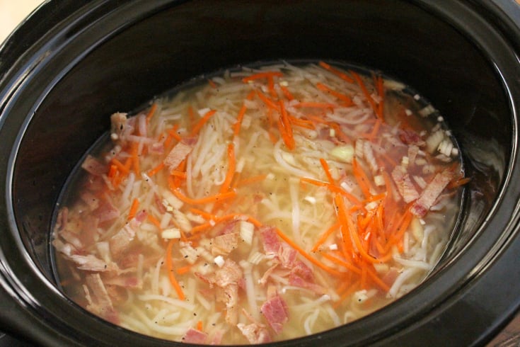 Loaded Crockpot Hash Brown Potato Soup - Step 2