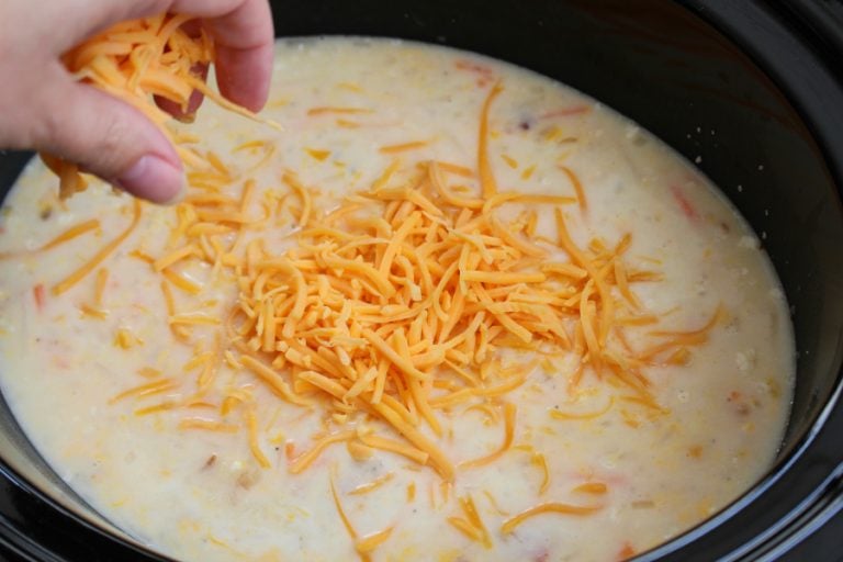 Loaded Crockpot Hash Brown Potato Soup - Family Fresh Meals