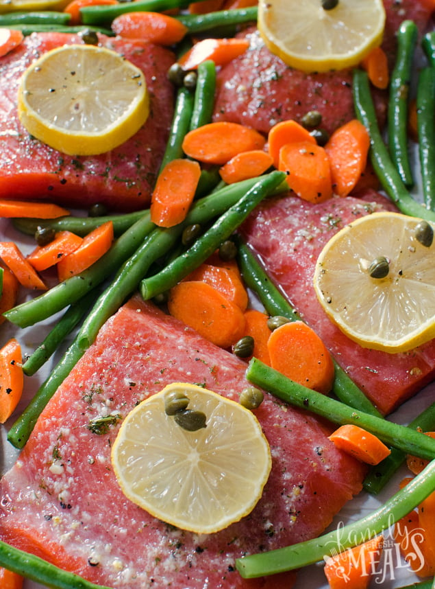 Salmon Sheet Pan Dinner - Fresh salmon sheet pan recipe