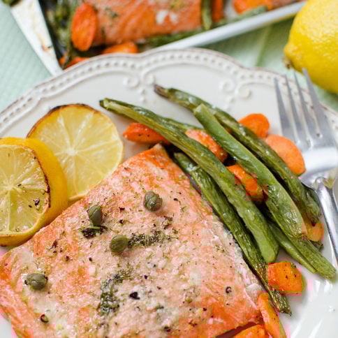 Salmon Sheet Pan Dinner - FamilyFreshMeals.com - Yummy Family Fresh Meals