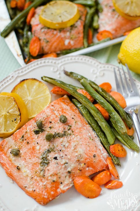 Salmon Sheet Pan Dinner - FamilyFreshMeals.com - Yummy Family Fresh Meals