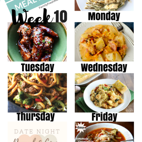 Easy Weekly Meal Plan Week 10