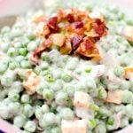 Creamy Bacon Pea Salad - Family Favorite Recipe