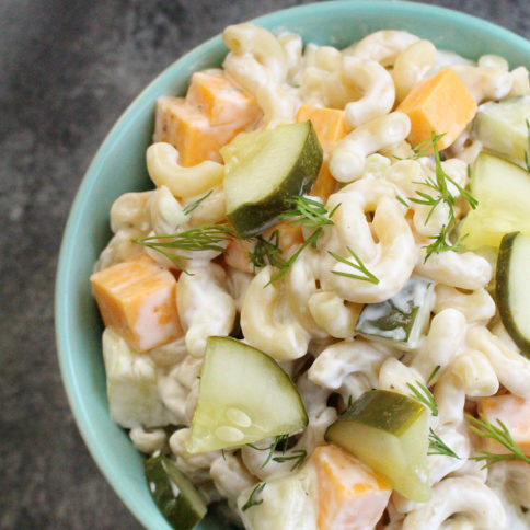 Dill Pickle Pasta Salad