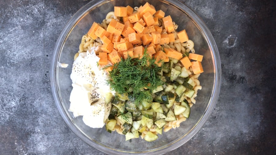 Dill Pickle Pasta Salad - Step 3