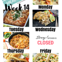 Easy Weekly Meal Plan Week 14