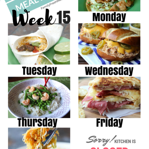 Easy Weekly Meal Plan Week 15