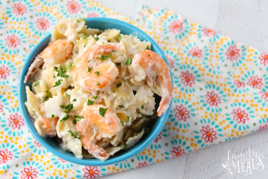 Lemon Parmesan Shrimp Pasta Recipe