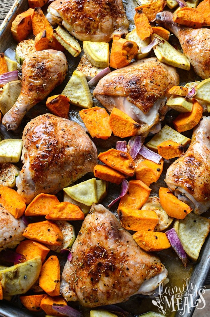 Roasted Chicken Sheet Pan Dinner Family Fresh Meals
