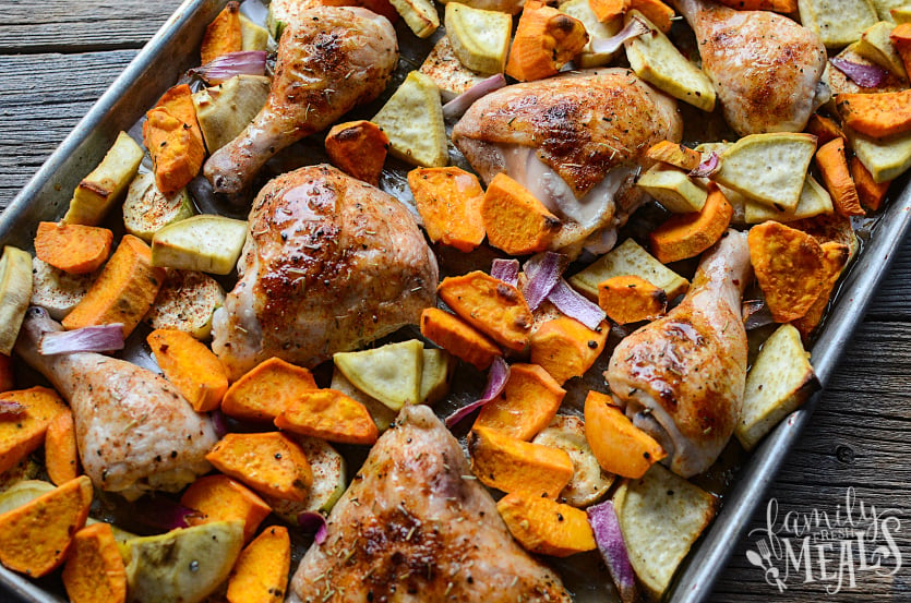 Roasted Chicken Sheet Pan Dinner - Step 5