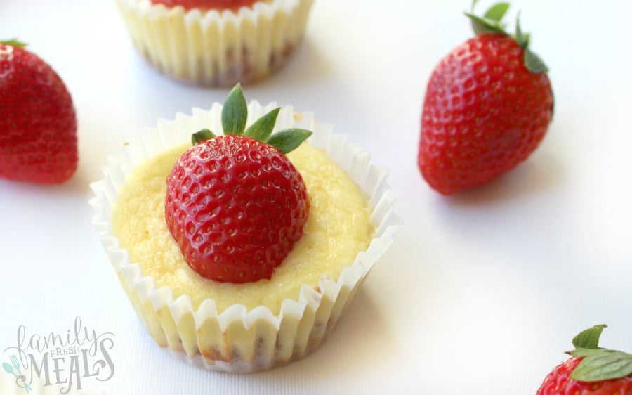 Strawberry Cheesecake Cupcakes - Family Fresh Meals