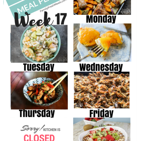 Easy Weekly Meal Plan week 17
