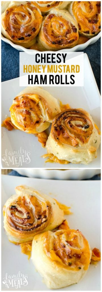 Cheesy Honey Mustard Ham Rolls Recipe - Family Fresh Meals