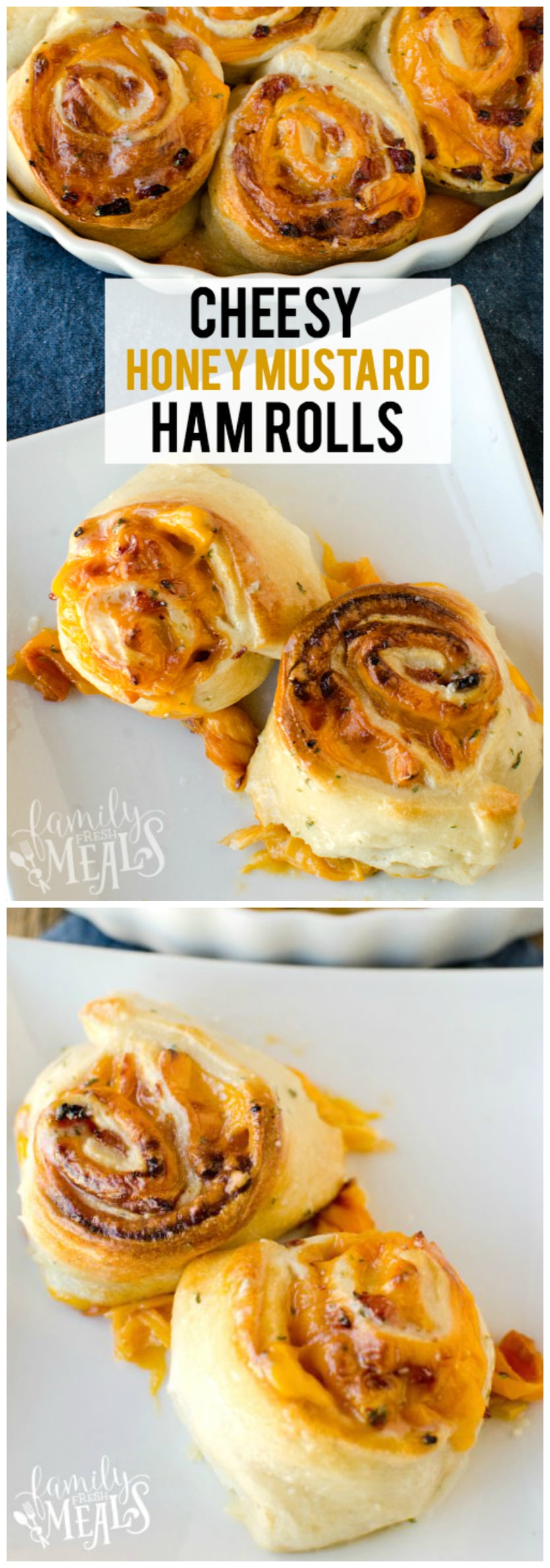 Cheesy Honey Mustard Ham Rolls Family Fresh Meals