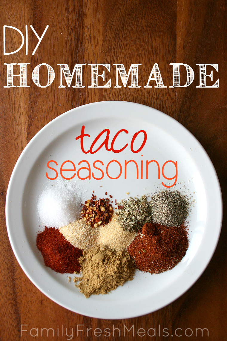 6-Ingredient Homemade Taco Seasoning (no salt added)
