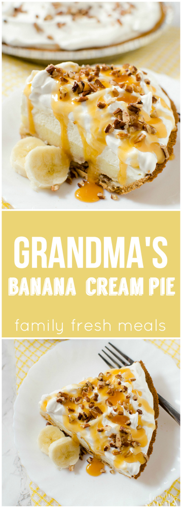 Grandma's Banana Cream pie