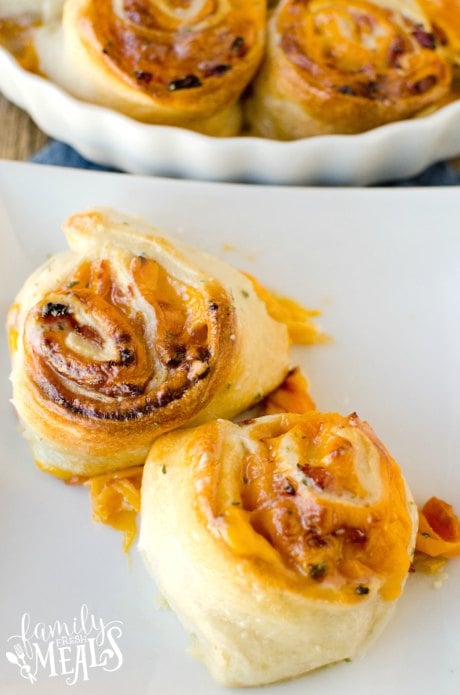 Cheesy Honey Mustard Ham Rolls Recipe - Family Fresh Meals