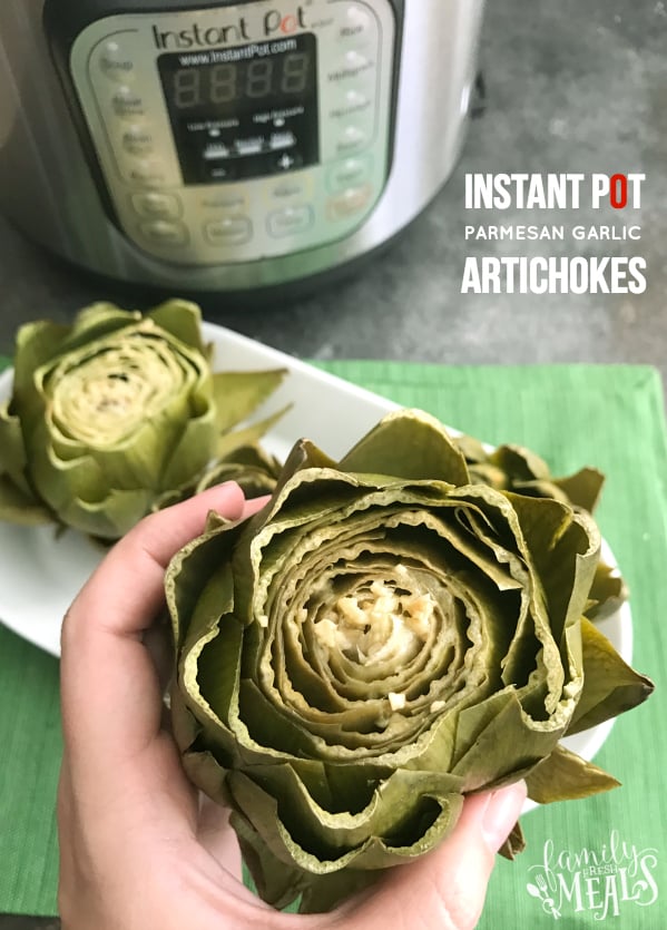 Instant Pot Parmesan Garlic Artichokes