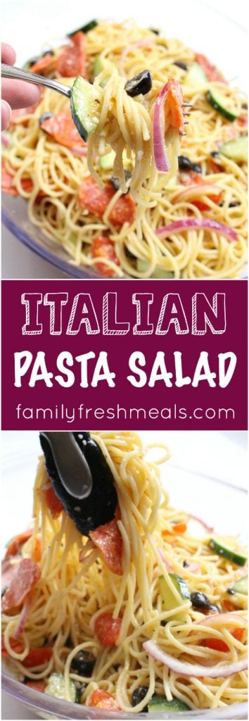 Italian Pasta Salad Recipe - Family Fresh Meals