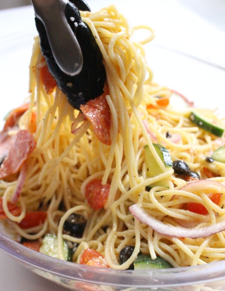 Italian Spaghetti Pasta Salad - Family Fresh Meals