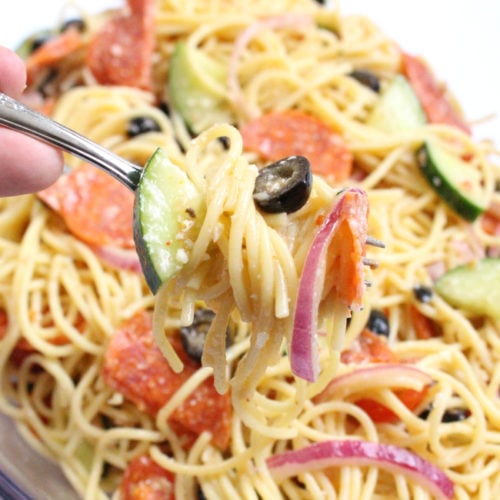 Italian Spaghetti Pasta Salad - Yummy recipe