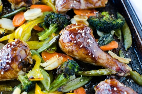 Teriyaki Chicken Sheet Pan Dinner