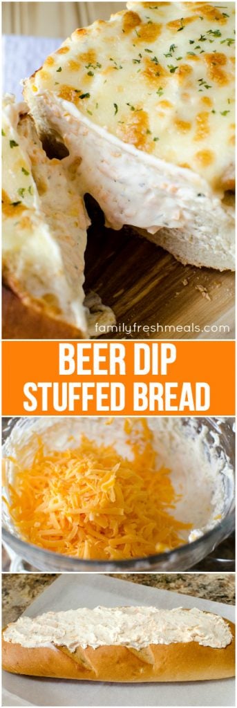 Beer Dip Stuffed Bread Recipe - Family Fresh Meals