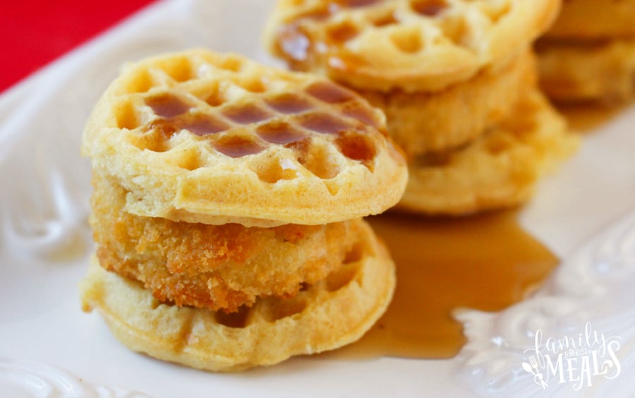 Chicken and Waffle Sliders - Family Fresh Meals Recipe