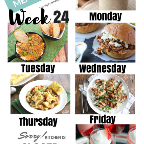 Easy Weekly Meal Plan Week 24