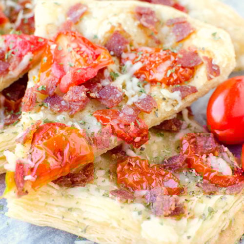 Italian Salami Tomato Tart - Family Fresh Meals